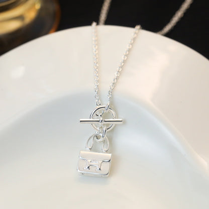 [Luxe]POP H PEDANT SILVER NECKLACE