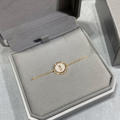 [Luxe Jewelry]LUCKY MOVE DIAMOND PAVED BRACELET
