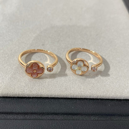 [Luxe]SUN 1 DIAMOND PINK MOP RING