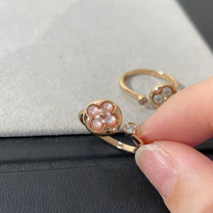 [Luxe]SUN 1 DIAMOND PINK MOP RING