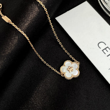 [LUXE] GLÜCKSFRÜHLINGSARMBAND IN ROSÉGOLD MIT MOP-MOP-SCHILD