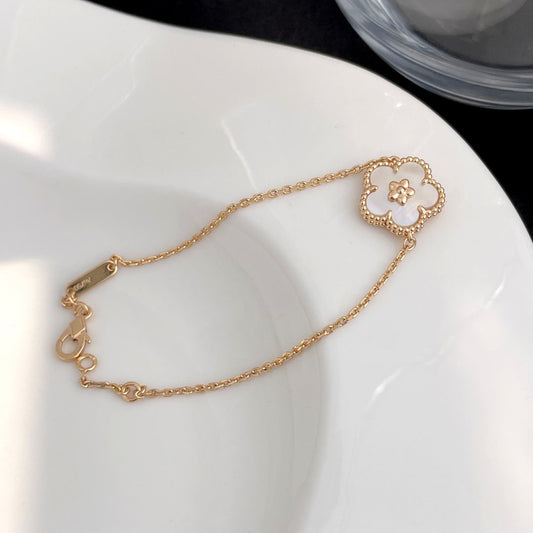 [Luxe]LUCKY SPRING ROSE GOLD MOP BRACELET