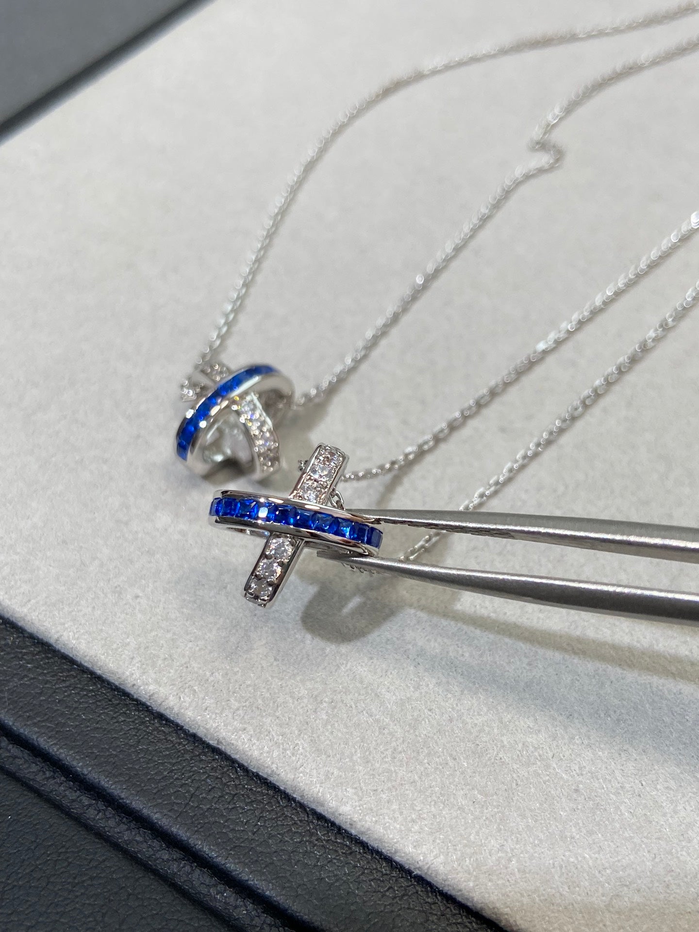 [Luxe]LIENS DIAMOND SILVER NECKLACE