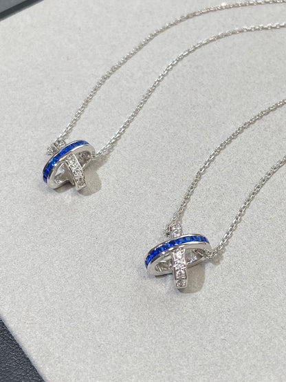 [Luxe]LIENS DIAMOND SILVER NECKLACE