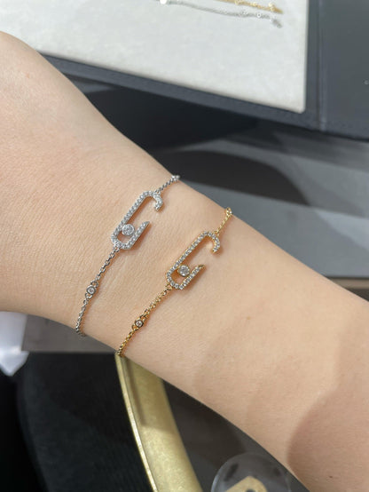 [Luxe Jewelery] LOVE & JUSTE Baby Move Diamond Bracelet Stack Set