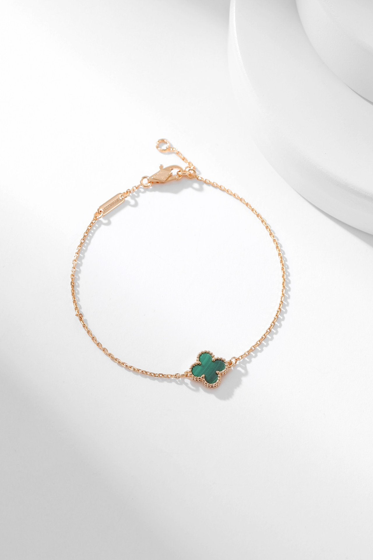 [Luxe]CLOVER BRACELET MALACHITE 1 MOTIF