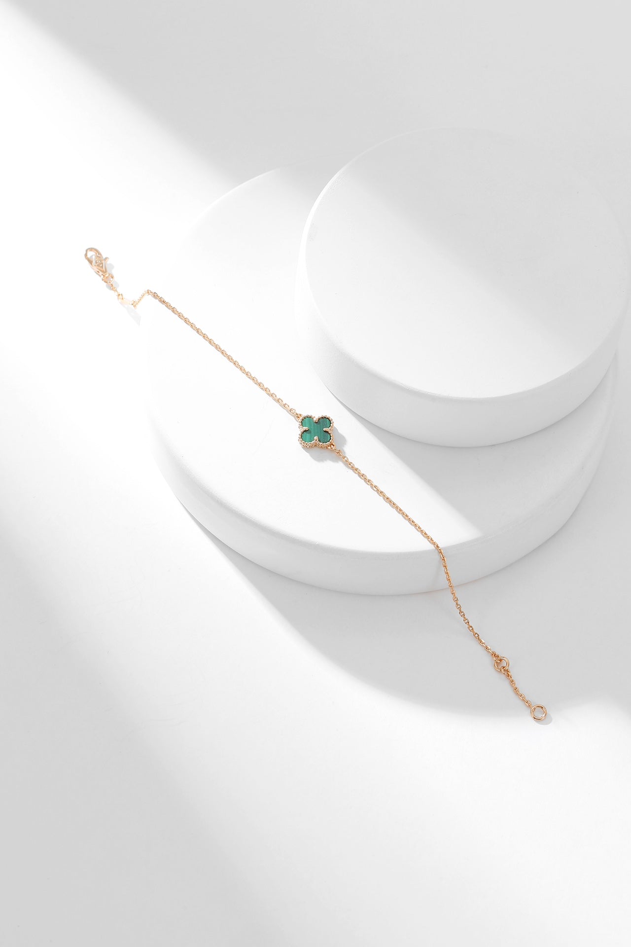 [Luxe]CLOVER BRACELET MALACHITE 1 MOTIF