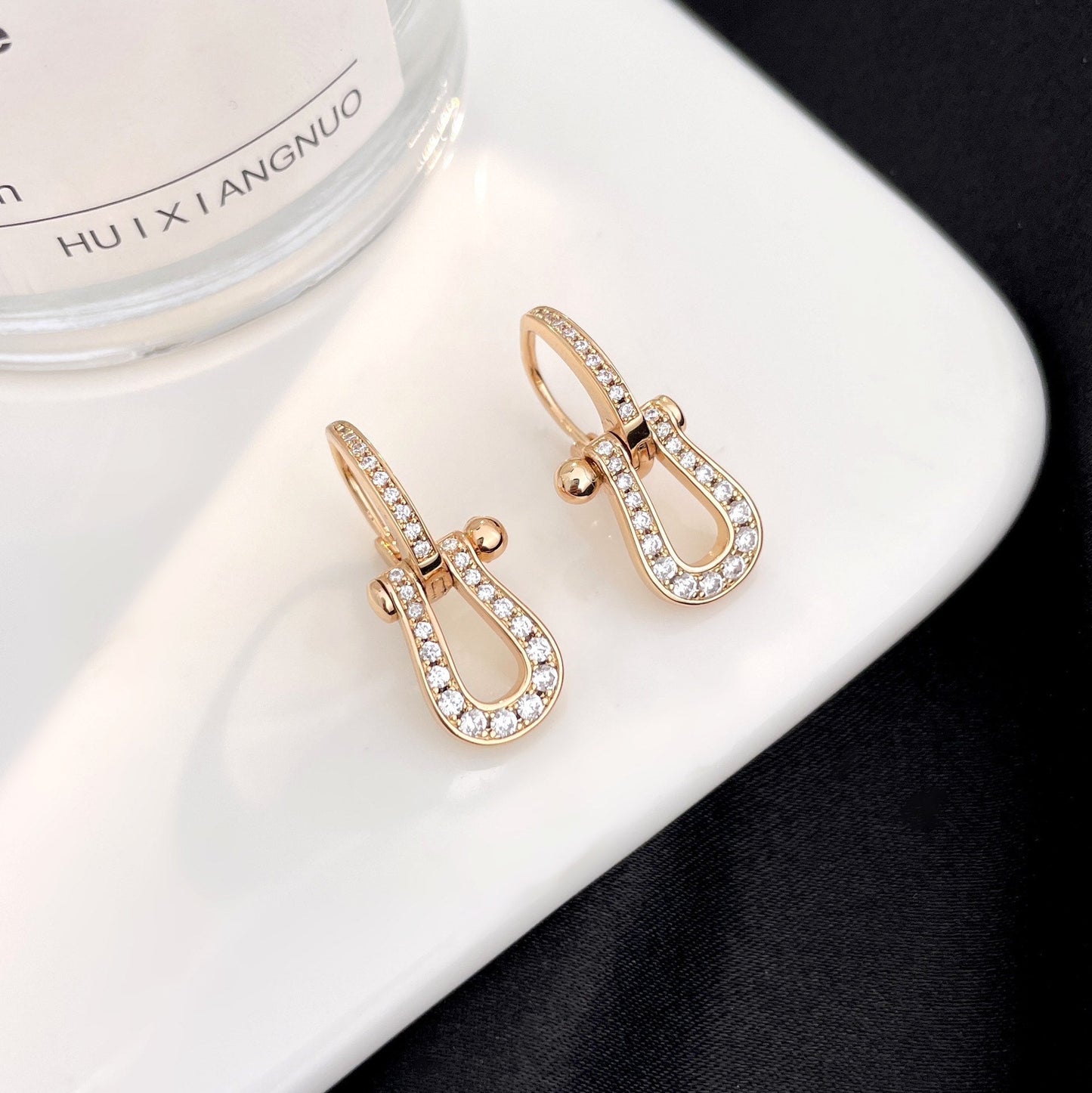 [Luxe]FORCE 10 FULL DIAMOND DROP EARRINGS MEDIUM MODEL