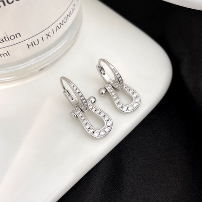 [Luxe]FORCE 10 FULL DIAMOND DROP EARRINGS MEDIUM MODEL