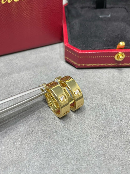 [LUXE]LOVE 5.5mm 1ダイヤモンドピアス