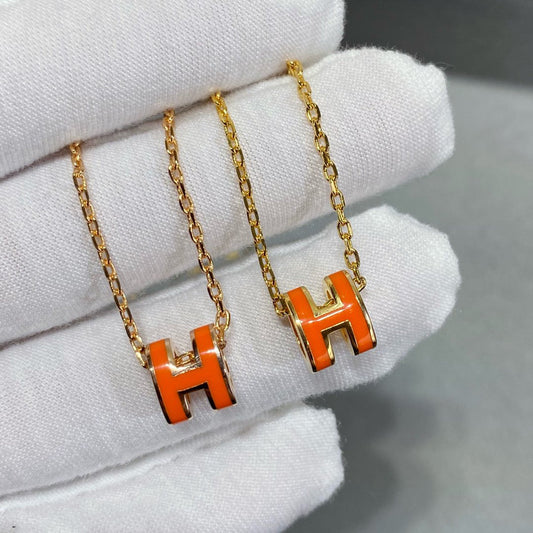 [Luxe]MINI POP H NECKLACE