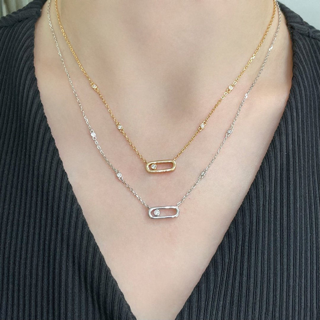 [Luxe Jewelry]MOVE UNO DIAMOND NECKLACE