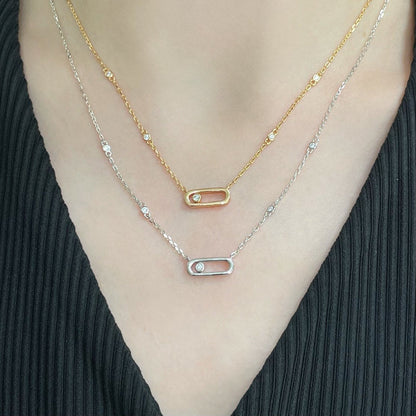 [Luxe Jewelry]MOVE UNO DIAMOND NECKLACE