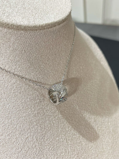 [Luxe]LIENS EVIDENCE DIAMOND PAVED NECKLACE