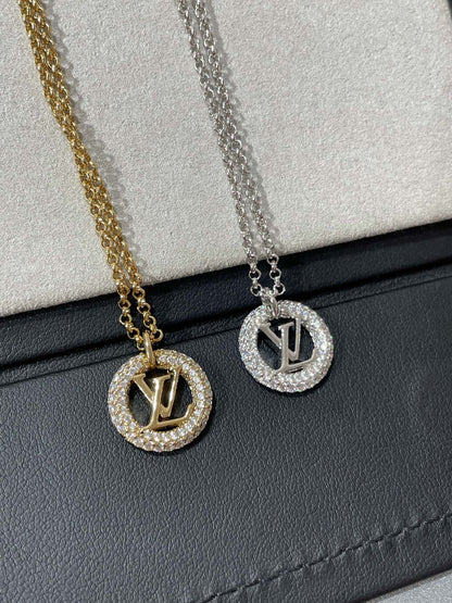 [Luxe]BY NIGHT DIAMOND PAVED NECKLACE