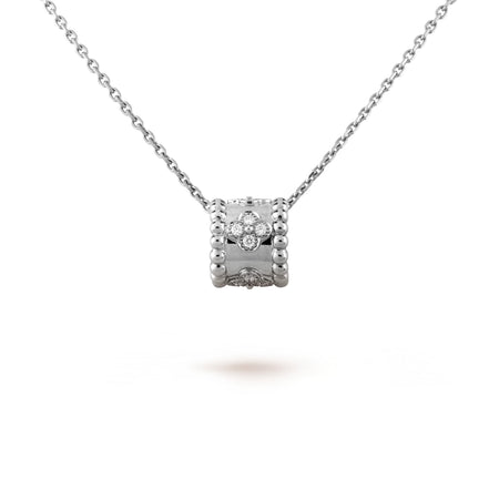 [LUXE]ペルレペンダントシルバーダイヤモンドネックレス