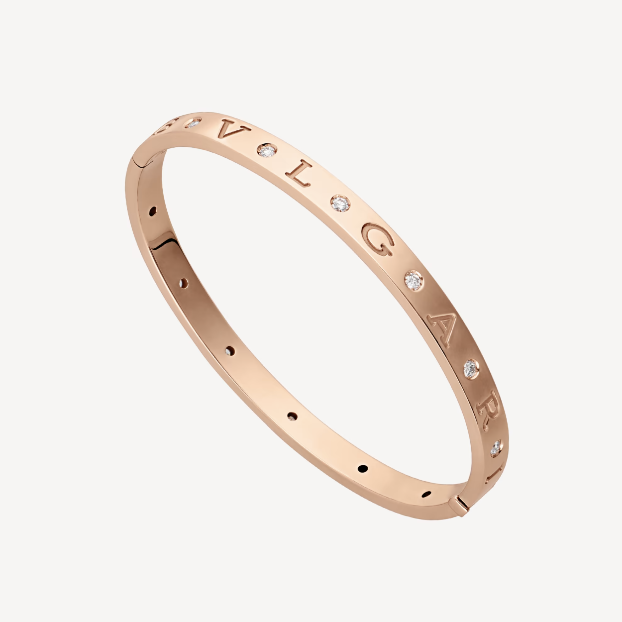 [Luxe]ZERO 1 PINK GOLD 12 DIAMONDS BRACELET