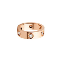 [Luxe Jewelry] LOVE 5.5MM 6 DIAMOND RING
