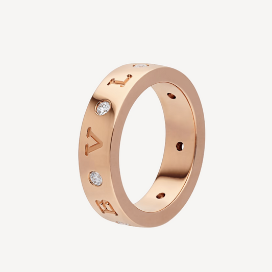 [Luxe]ZERO 1 ESSENTIAL ROSGOLDBAND MIT DIAMANTENRING