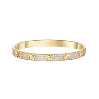 [Luxe Jewelery] LOVE & JUSTE & Blue Veins Clover 5-Motif Diamond Bracelet Stack Set
