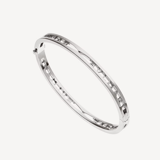 [Luxe]ZERO 1 SPIRAL LOGO SILVER BRACELET