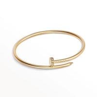 [Luxe Jewelery] JUSTE Diamond & LOVE Diamond-Paved Bracelet Stack Set