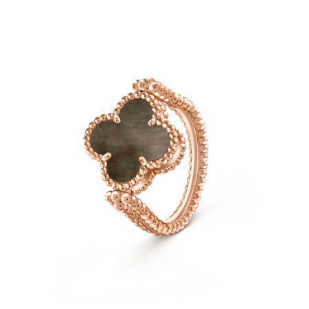 [LUXE]CLOVER RIVERSIBLE RING ROSE GOLD COLLECTION