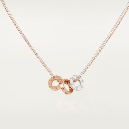 [Luxe Jewelry] LOVE 6 DIAMOND PENDANT NECKLACE