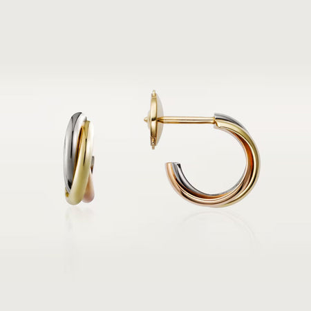 [Luxe Jewelry] TRINITY ON DIAMOND MINI EARRINGS