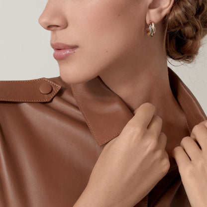 [Luxe Jewelry] TRINITY ON DIAMOND CLASSIC EARRINGS