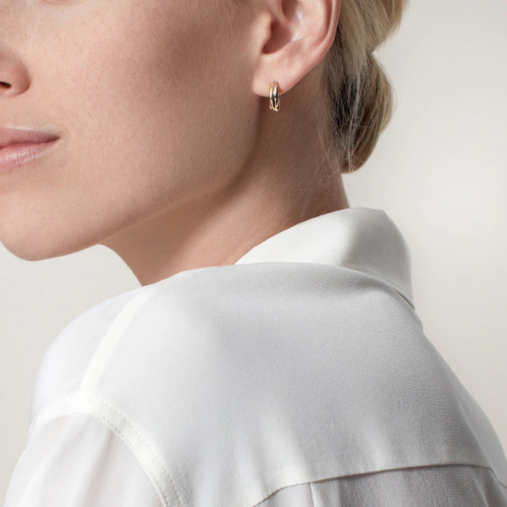 [Luxe Jewelry] TRINITY ON DIAMOND MINI EARRINGS