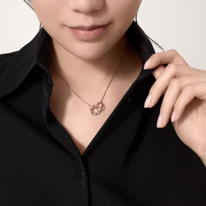[Luxe Jewelry] LOVE  FULL DIAMOND PENDANT NECKLACE
