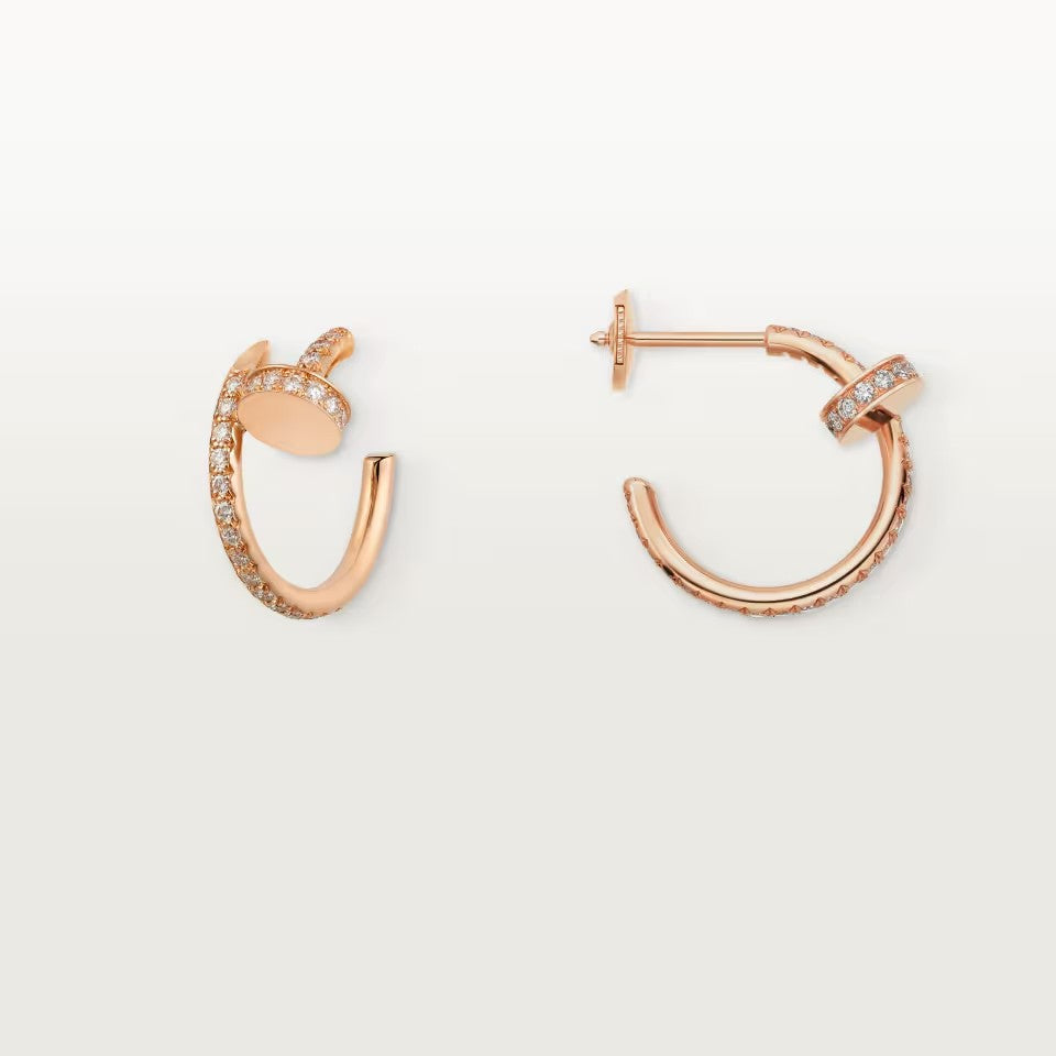 [Luxe Jewelry] JUSTE FULL DIAMOND SMALL EARRINGS