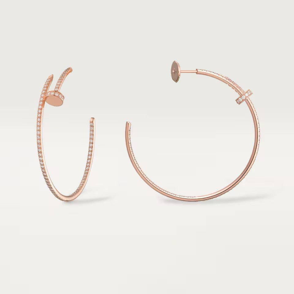 [Luxe Jewelry] JUSTE FULL DIAMOND LARGE EARRINGS