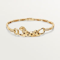 [Luxe Jewelry] PANTHERE HALF DIAMOND ON CHAIN BRACELET