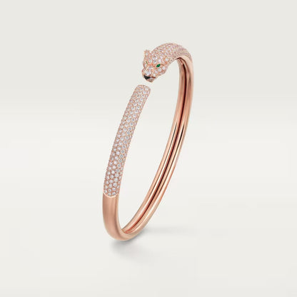 [Luxe Jewelry] PANTHERE FULL DIAMOND OPEN BRACELET