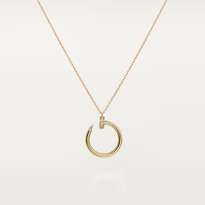 [Luxe Jewelry] JUSTE NECKLACE HALF DIAMOND