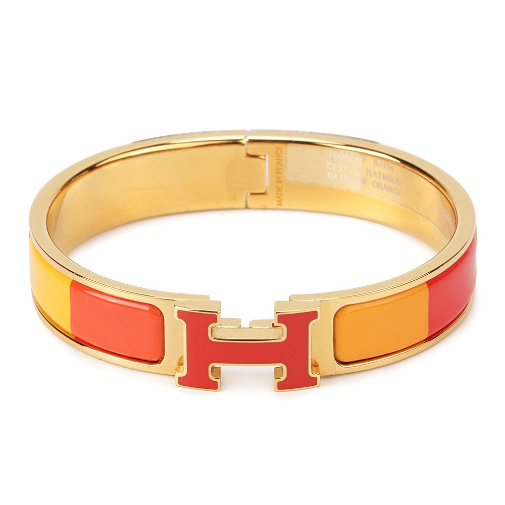 [Luxe]H BRACELET ORANGE RAINBOW CERAMIC