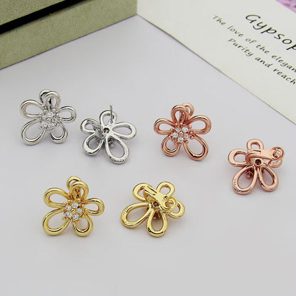 [Luxe Jewelry] FLOWERLACE EARRING 5 DIAMONDS