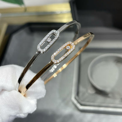[Luxe Jewelry]Move Uno pavé flex bangle medium