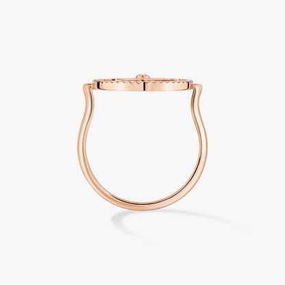 [Luxe Jewelry]LUCKY MOVE PINK GOLD DIAMOND RING