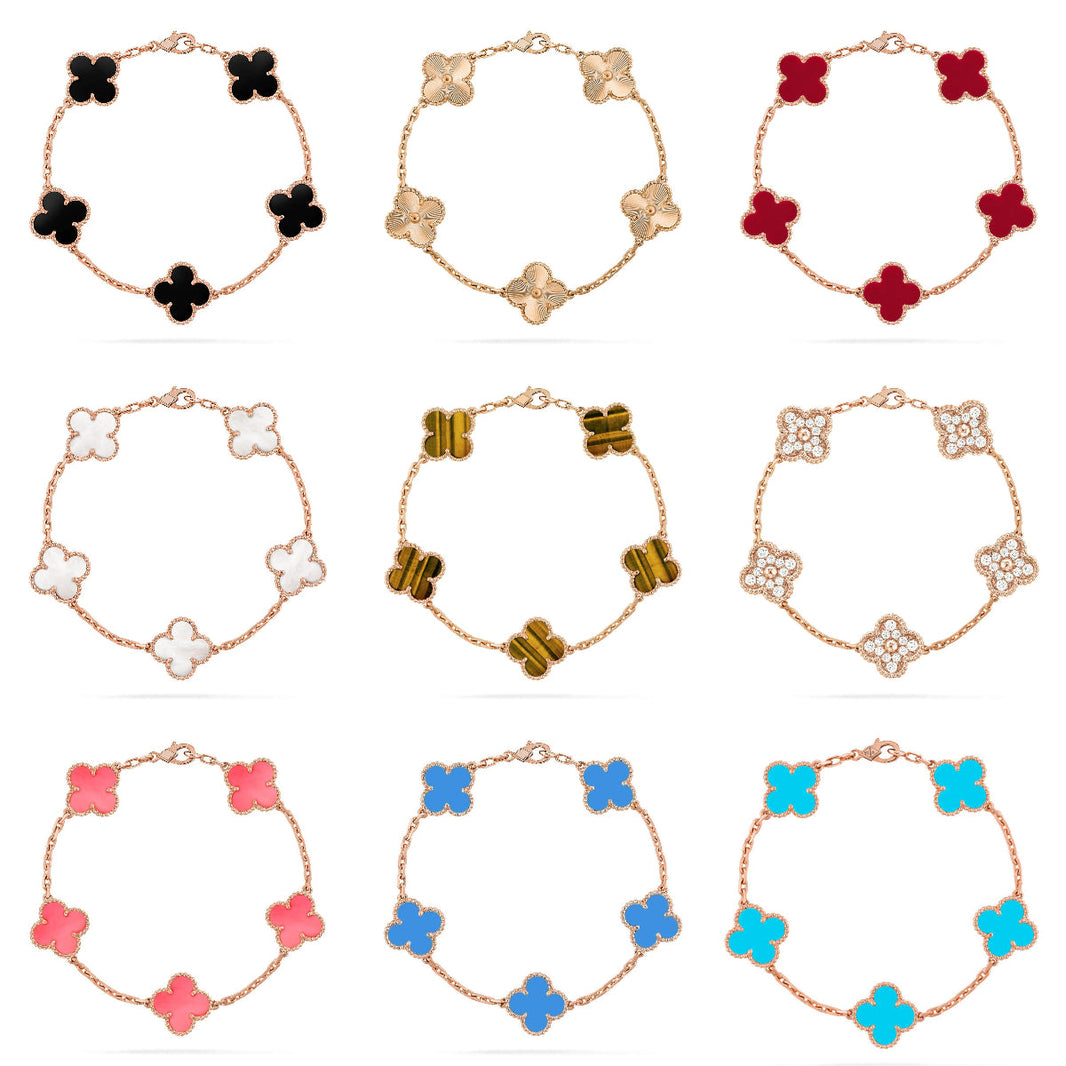 [LUXE]CLOVER ROSE GOLD BRACELET COLLECTION,5 MOTIFS