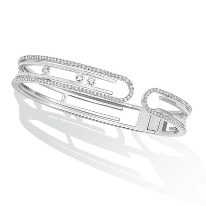 [Luxe Jewelry]MOVE 10TH PAVED DIAMOND BRACELET