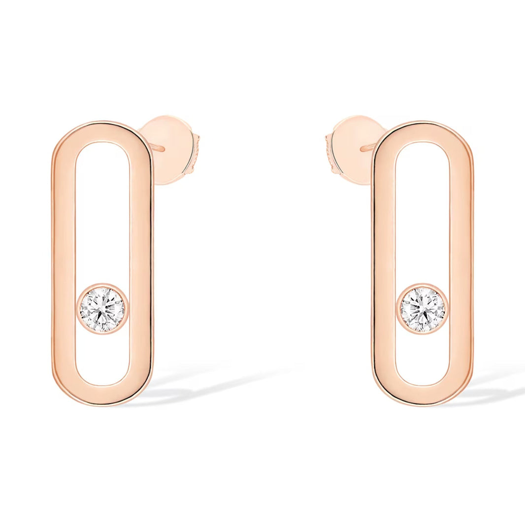 [Luxe Jewelry]MOVE UNO SMALL 1 DIAMOND EARRINGS