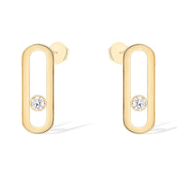 [Luxe Jewelry]MOVE UNO SMALL 1 DIAMOND EARRINGS