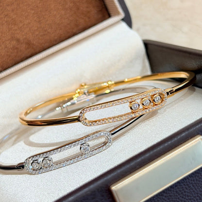 [Luxe Jewelry]Move Pavé Diamond Bangle Bracelet M