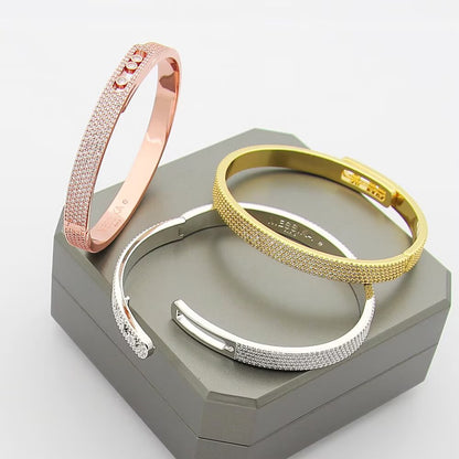 [Luxe Jewelry]Move Noa Full Pavé Diamond Bangle Bracelet
