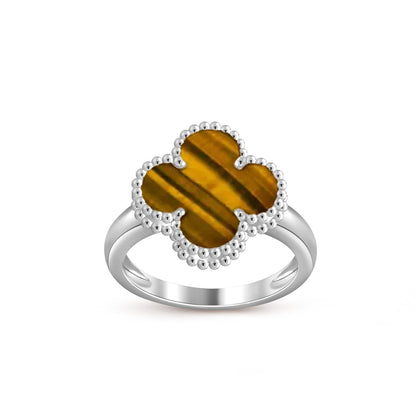 [LUXE]CLOVER SILVER RING COLLECTION