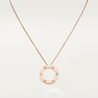 [Luxe Jewelry] LOVE NECKLACE 16MM 3 DIAMONDS