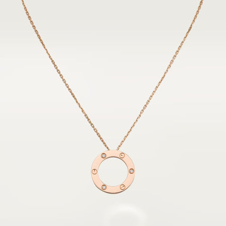 [Luxe Jewelry] LOVE NECKLACE 16MM 3 DIAMONDS